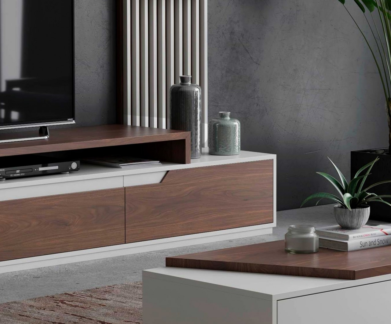 Organize o seu espaço com a versatilidade da estante TV Luca New. Com design clean e moderno, é ideal para quem procura um móvel versátil e que se adapte aos mais variados ambientes.