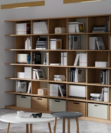 Organize e decore a sua sala com estilo! A estante Elege Lib 05 é ideal para deixar os seus livros bem organizados e ainda dar um toque especial à decoração.