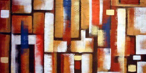 Pintura abstrata de cores 