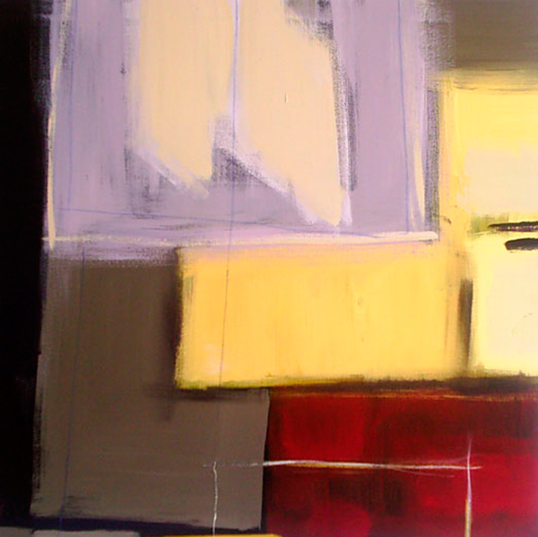 Pintura quadrada abstrata