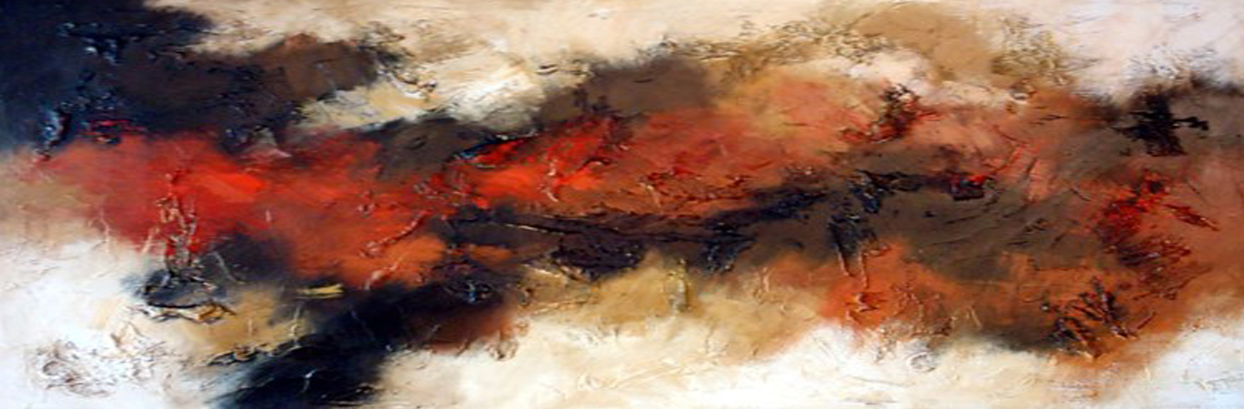 Pintura abstrata alongada