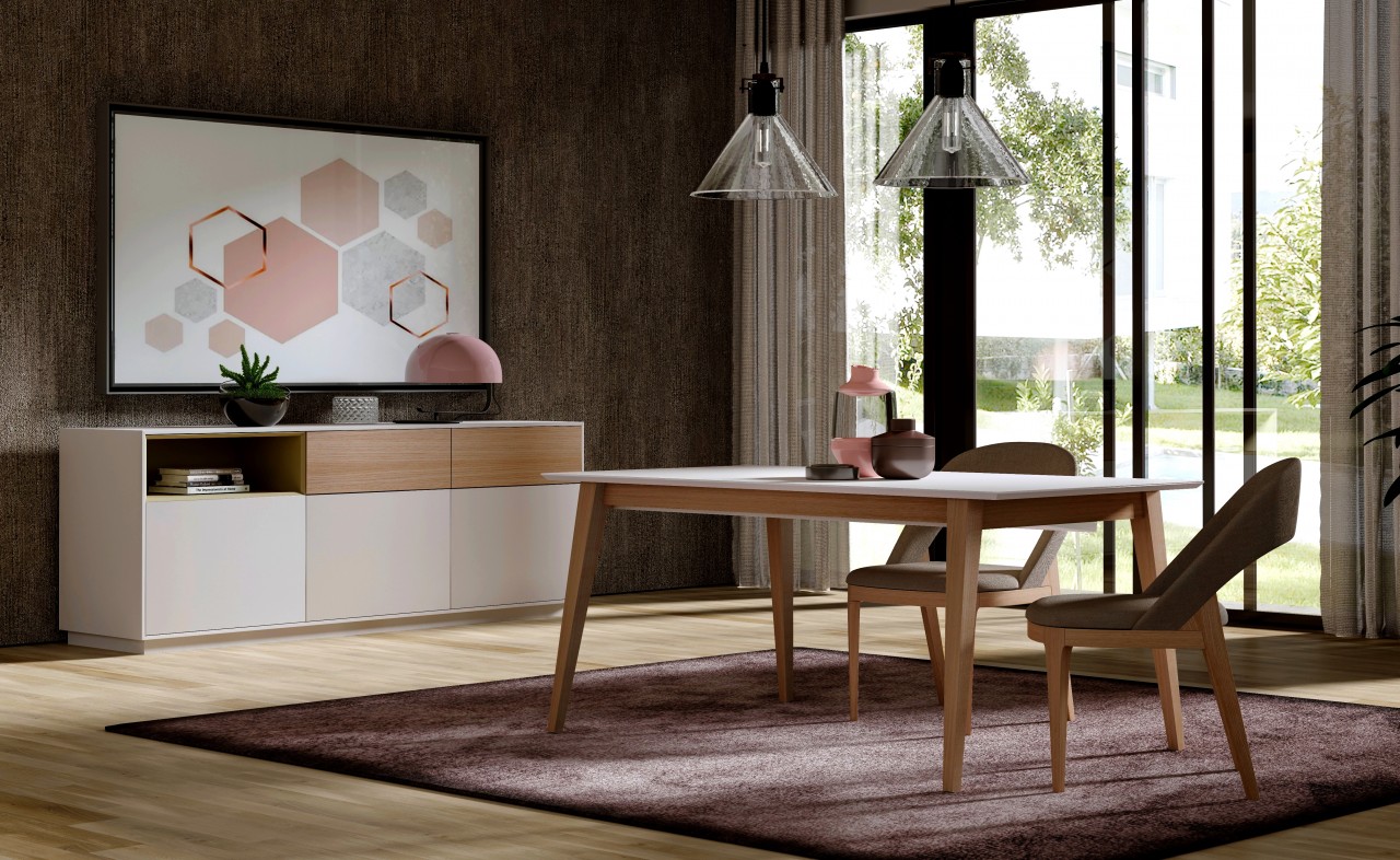 Sala de estar cadeiras de jantar relaxante moderno design de