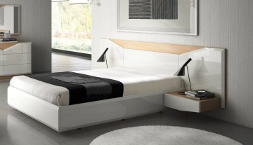 Cama casal Minimal Madeira multilaminada • cama casal • Fitto