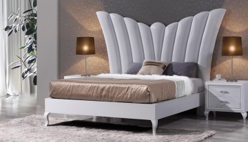 Cama casal Minimal Madeira multilaminada • cama casal • Fitto